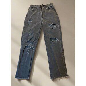 PacSun Los‎ Angeles High-rise Straight Leg Distressed Jeans